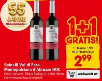 Interspar Spinelli Val di Fara Montepulciano d'Abruzzo DOC Angebot
