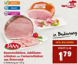 Interspar Bauernschinken Jubiläums schinken Farmerschinken Österreich Angebot