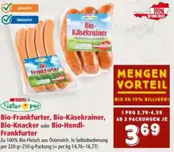 Interspar Bio Frankfurter Bio Käsekrainer Bio Knacker Bio Hendl Frankfurter Angebot