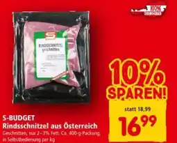 Interspar S-budget Rindsschnitzel aus Österreich Angebot