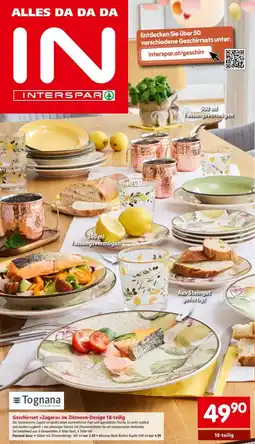 Interspar Geschirrset Zagara im Zitronen-Design Angebot