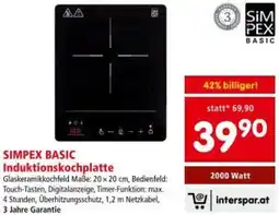 Interspar Simpex basic Induktionskochplatte Angebot