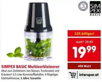 Interspar Simpex basic multizerkleinerer Angebot
