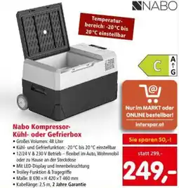 Interspar Nabo Kompressor Kühl Gefrierbox Angebot