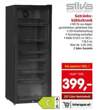 Interspar Getränke kühlschrank Angebot