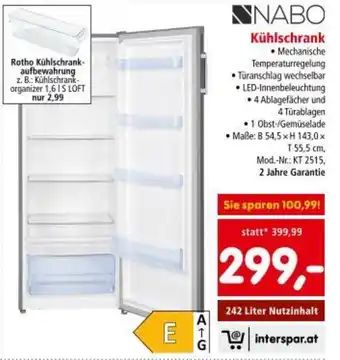Interspar Kühlschrank Angebot