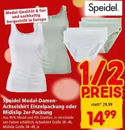 Interspar Speidel Modal Damen Achselshirt Einzelpackung Midislip Angebot