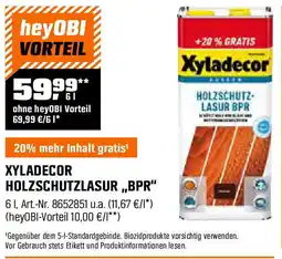 OBI Xyladecor holzschutzlasur bpr Angebot