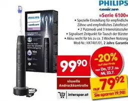 Interspar Philips sonicare Serie 6100 Angebot