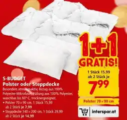 Interspar S-budget Polster oder Steppdecke Angebot