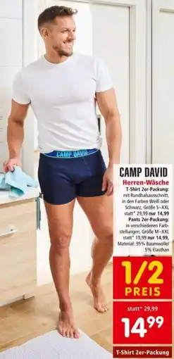 Interspar Camp david Herren-Wäsche Angebot