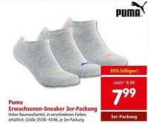Interspar Puma Erwachsenen-Sneaker 3er-Packung Angebot