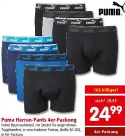 Interspar Puma Herren-Pants 4er-Packung Angebot