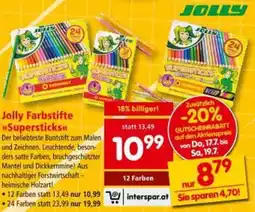 Interspar Jolly Farbstifte Supersticks Angebot