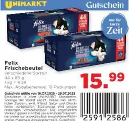 Unimarkt Felix Frischebeutel Angebot
