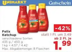 Unimarkt Felix Ketchup Angebot