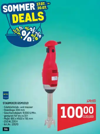 Metro Stabmixer gsm1010 Angebot