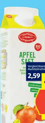 Hofer Zurück zum Ursprung Bio-Apfelsaft Angebot