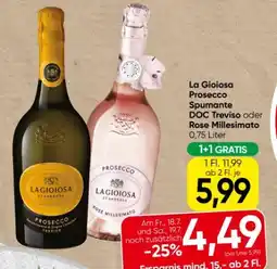 Spar La Gioiosa Prosecco Spumante Treviso Angebot