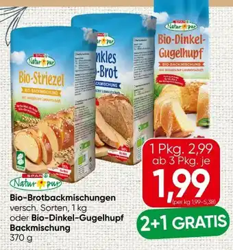 Spar Spar Natur pur Bio-Brotbackmischungen Angebot