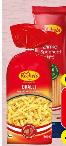 Spar Recheis Goldmarke Teigwaren Angebot