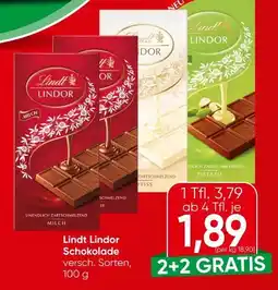 Spar Lindt Lindor Tafel Angebot