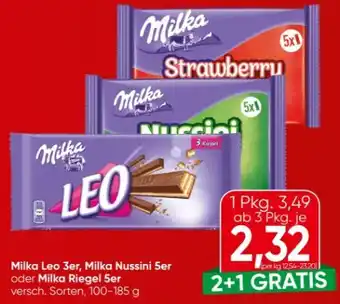 Spar Milka Riegel Leo Angebot