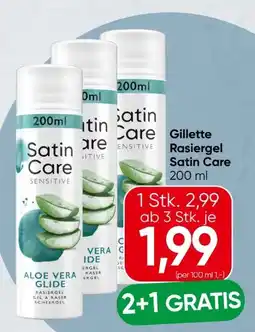 Spar Gillette Satin Care Rasiergel Angebot