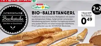 Interspar Spar Natur pur Bio-Salzstangerl Angebot