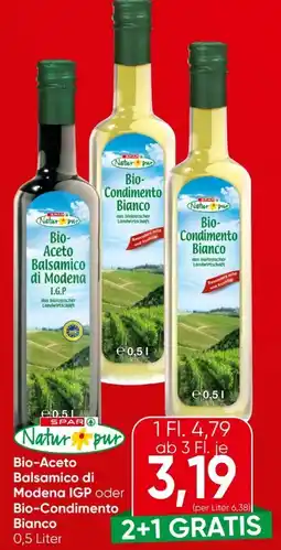 Eurospar Spar Natur pur Bio-Aceto Balsamico di Modena Angebot