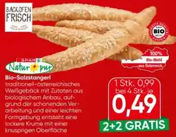 Eurospar Spar Natur pur Bio-Salzstangerl Angebot