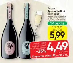 SPAR Gourmet Kattus Spumante Brut Angebot