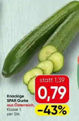 Spar knackige SPAR Gurke Angebot