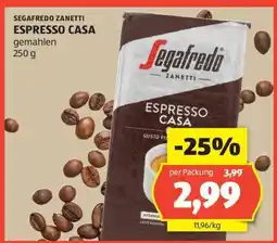 Hofer SEGAFREDO ZANETTI ESPRESSO CASA Angebot