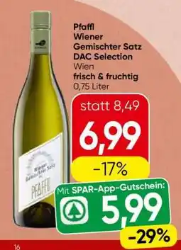 Spar Pfaffl Wiener Gemischter Satz DAC Selection Angebot