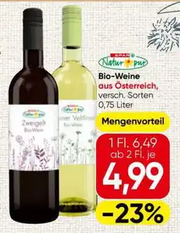 Spar Bio-Weine aus Österreich Angebot
