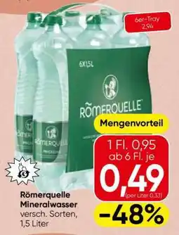 Spar Roemerquelle Mineralwasser Angebot