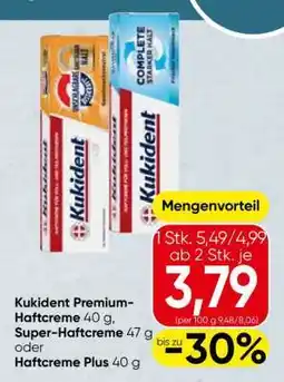 Spar Kukident Premium-Haftcreme, Super-Haftcreme oder Haftcreme Plus Angebot
