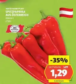 Hofer SPITZPAPRIKA AUS ÖSTERREICH Angebot