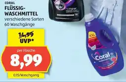 Hofer CORAL FLÜSSIG-WASCHMITTEL Angebot