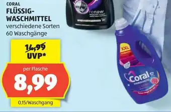 Hofer CORAL FLÜSSIG-WASCHMITTEL Angebot