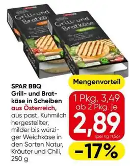 Eurospar SPAR BBQ Grill- und Bratkäse in Scheiben Angebot