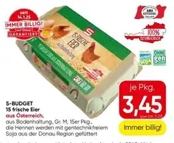 Eurospar S-BUDGET 15 frische Eier Angebot