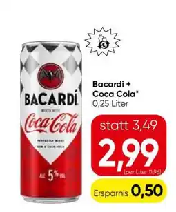 Eurospar Bacardi + Coca Cola Angebot