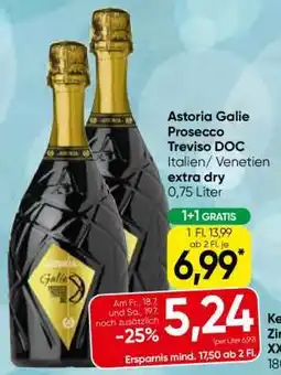 Eurospar Astoria Galie Prosecco Treviso DOC Angebot