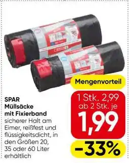 Eurospar SPAR Müllsäcke mit Fixierband Angebot