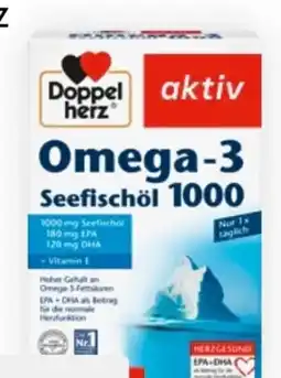 Bipa Doppelherz Aktiv Omega-3 Seefischöl 1000 Angebot