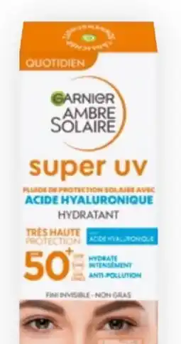 Bipa Garnier Ambre Solaire Super UV Sonnenschutzfluid LSF 50+ Angebot
