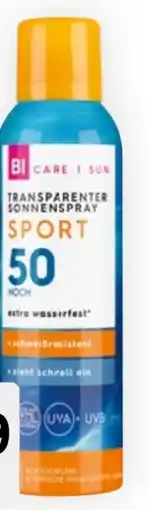 Bipa Bi Care Sun Transparenter Sonnenspray Sport LSF50 Angebot