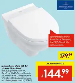 Hellweg spülrandloses Wand-WC-Set O.Novo Angebot
